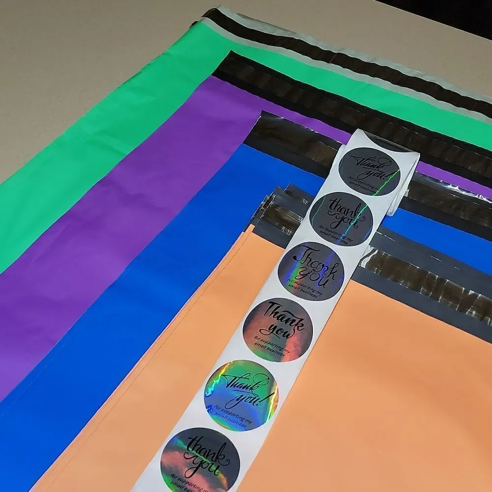 Poly Mailers XLARGE 40 piece Starter Pack w/Stickers